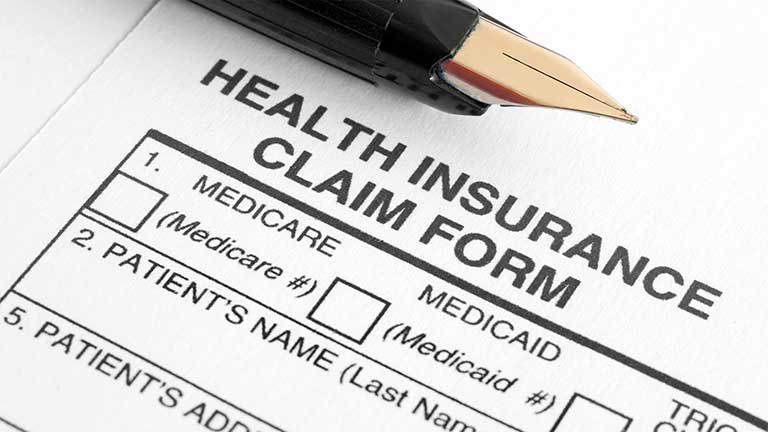 Insurance claim forms at Advanced Health Chiropractic in Livermore